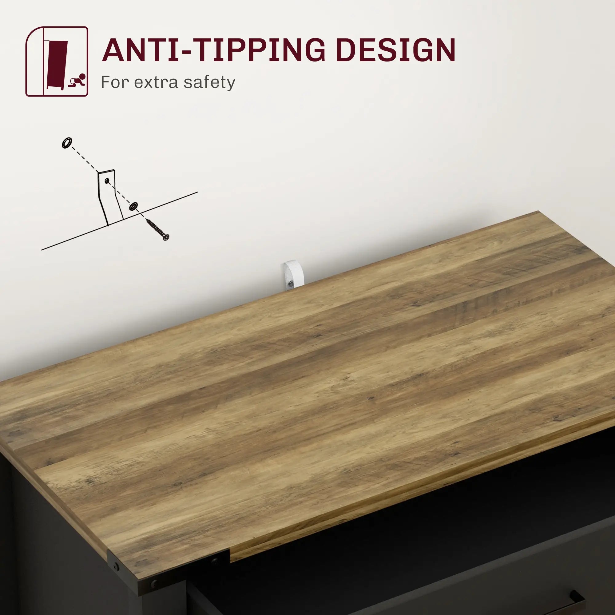 Farmhouse Buffet Cabinet, 1 Drawer, Storage Cabinet, Adjustable Shelf, Black Bar Cabinets at Gallery Canada