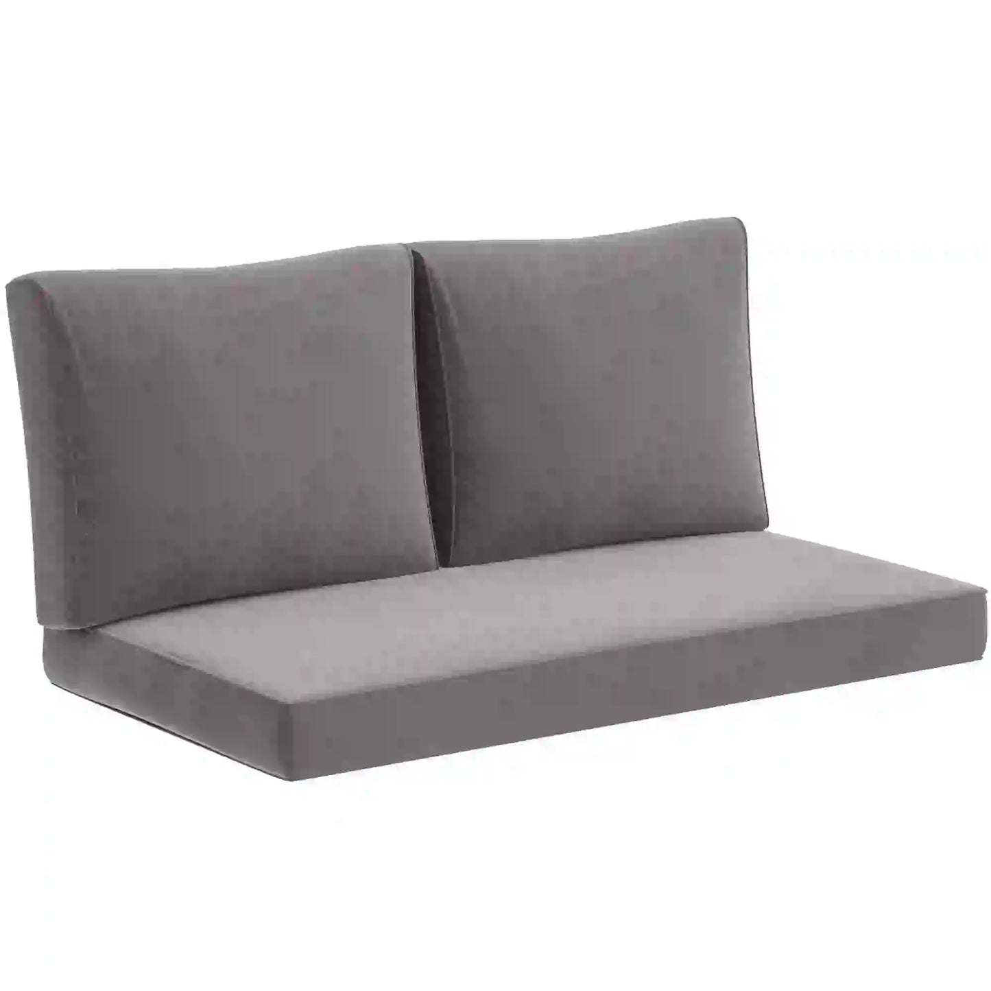 2 Seater Outdoor Cushions With Backrest, Light Grey Patio Chair Cushions at Gallery Canada