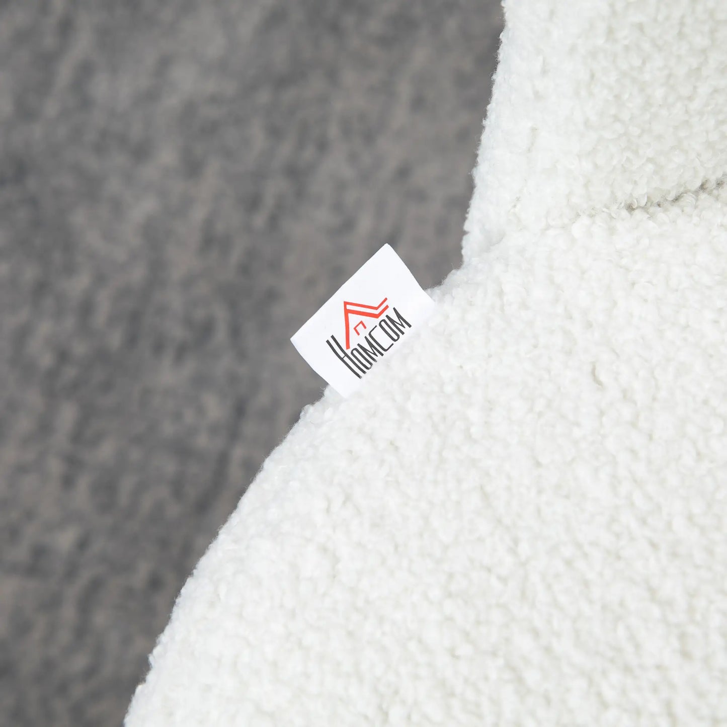 Faux Cashmere Bar Stools, Set of 2, Counter Height, 20.5"x19.7"x36.6", Cream Bar Stools at Gallery Canada