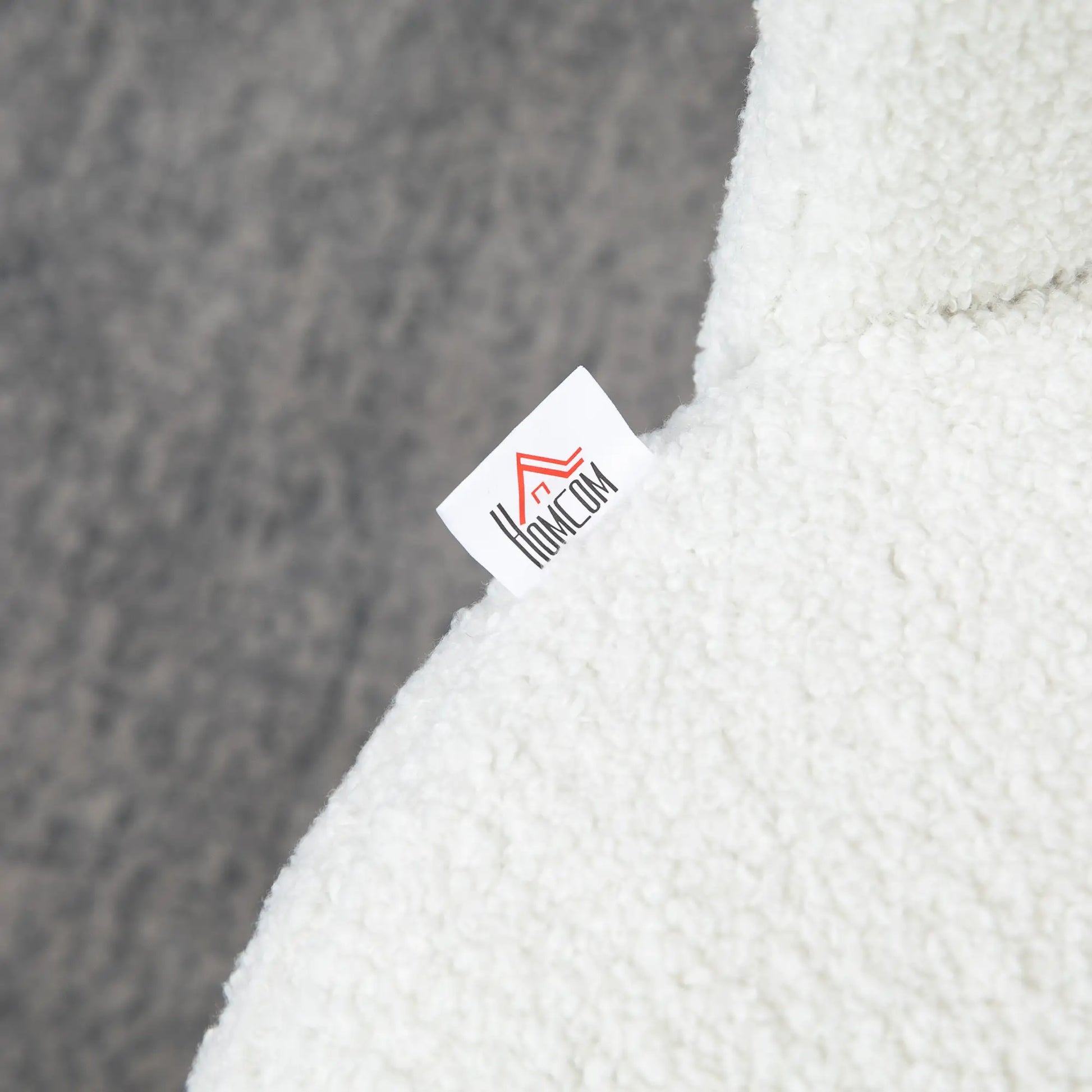 Faux Cashmere Bar Stools, Set of 2, Counter Height, 20.5"x19.7"x36.6", Cream Bar Stools at Gallery Canada