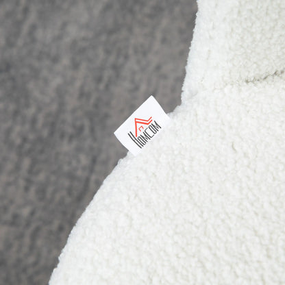 Faux Cashmere Bar Stools, Set of 2, Counter Height, 20.5"x19.7"x36.6", Cream Bar Stools at Gallery Canada