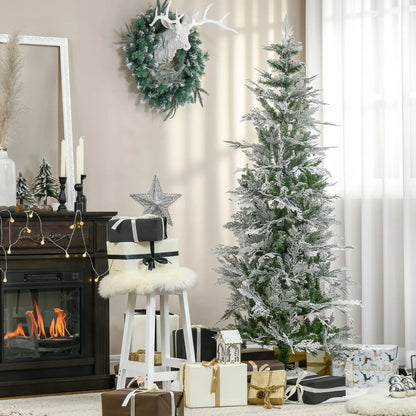 6 Feet Artificial Christmas Tree, 517 Cypress Branches, Auto Open, Green Pencil Christmas Trees at Gallery Canada