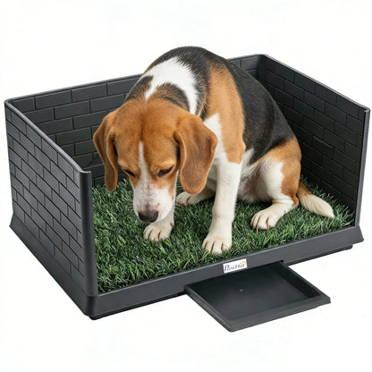 Dog Grass Pad With Tray, Indoor Potty Tray For Puppy Training Elevated Dog Beds at Gallery Canada