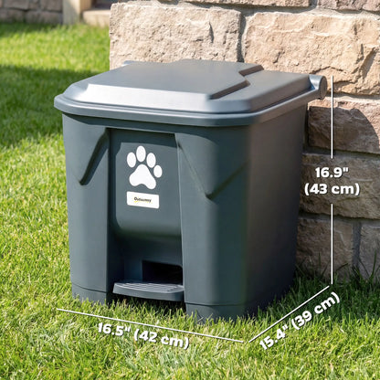 Dog Poop Outdoor Garbage Bin, 8 Gal, Black Garden Accessories at Gallery Canada