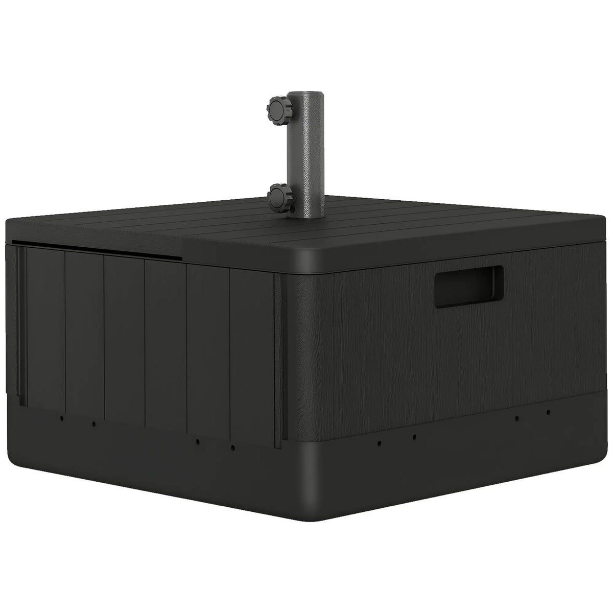 Outdoor Umbrella Base with Wheels, Holds 176lbs Stand or 110lbs Water, Black Umbrella Bases at Gallery Canada