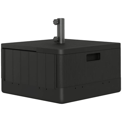 Outdoor Umbrella Base with Wheels, Holds 176lbs Stand or 110lbs Water, Black Umbrella Bases at Gallery Canada