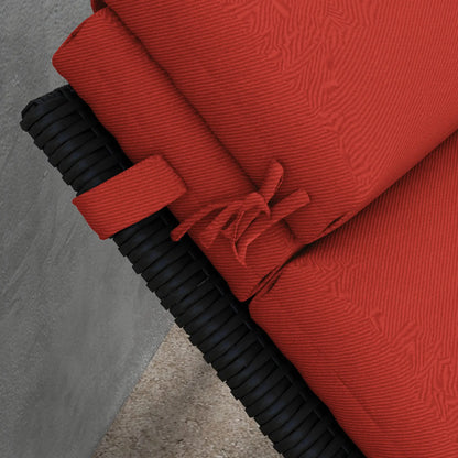 Patio Chaise Lounge Cushion with Headrest, Wine Red Patio Chair Cushions at Gallery Canada