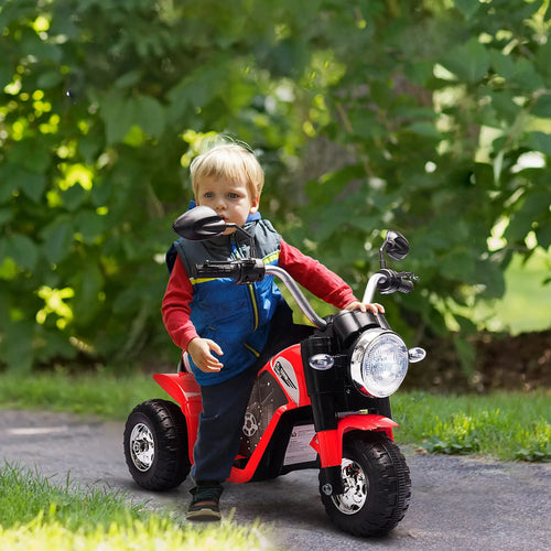 Kids Electric Motorcycle 6V, 18-36 Months, Red