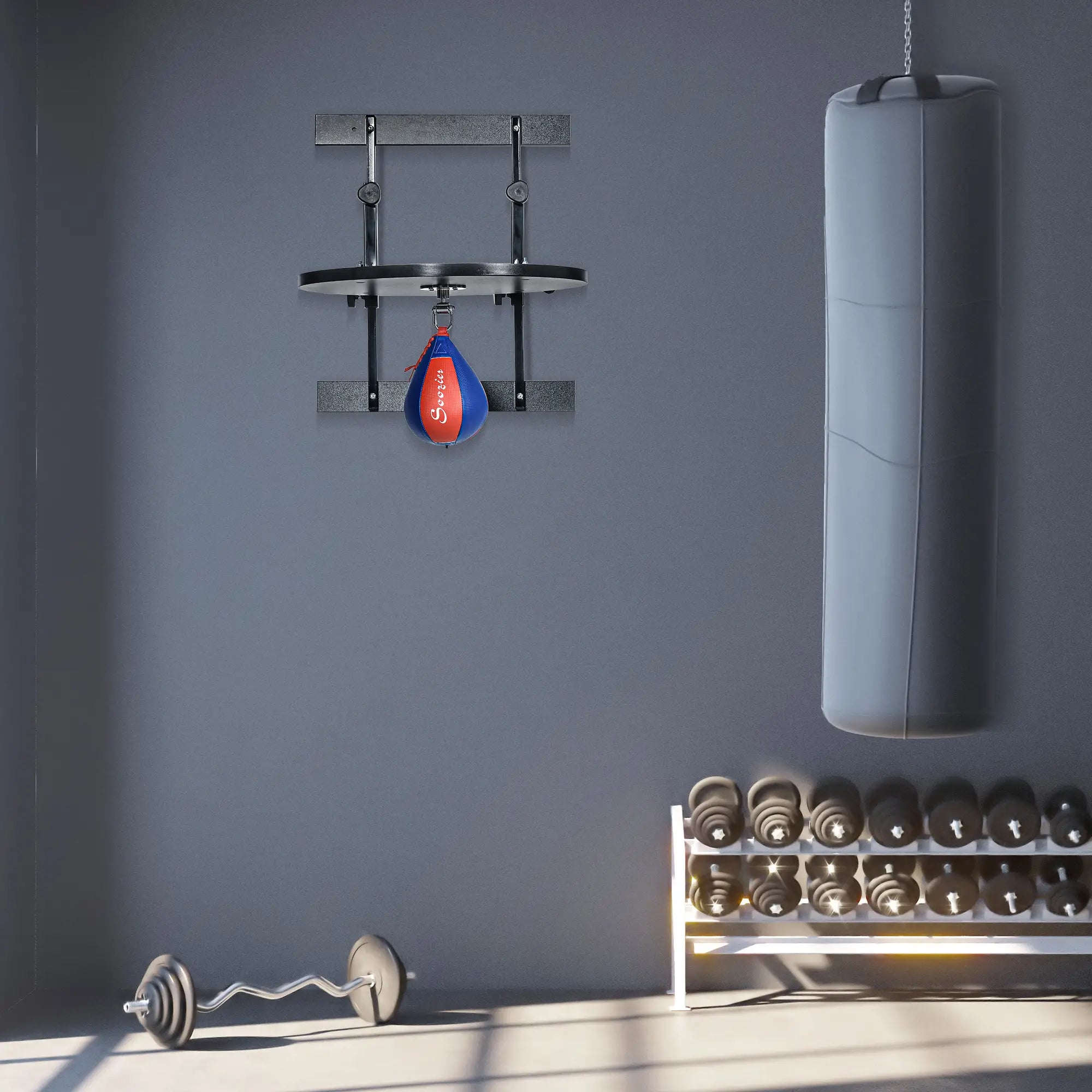 Adjustable Speed Bag Platform, Wall Mounted, 360° Swivel Training More-Strength Training Equipment at Gallery Canada