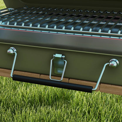 Metal Portable BBQ Grill, Green Charcoal BBQ Grils at Gallery Canada
