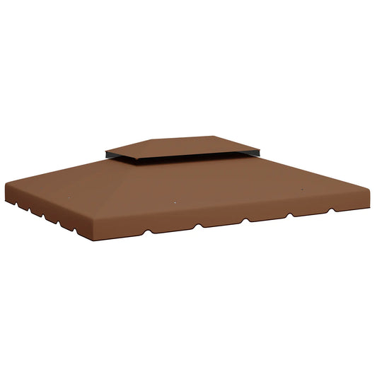 13' X 10' Gazebo Replacement Canopy, Double Vented Top, Coffee Gazebo Canopy Replacement Coffee at Gallery Canada