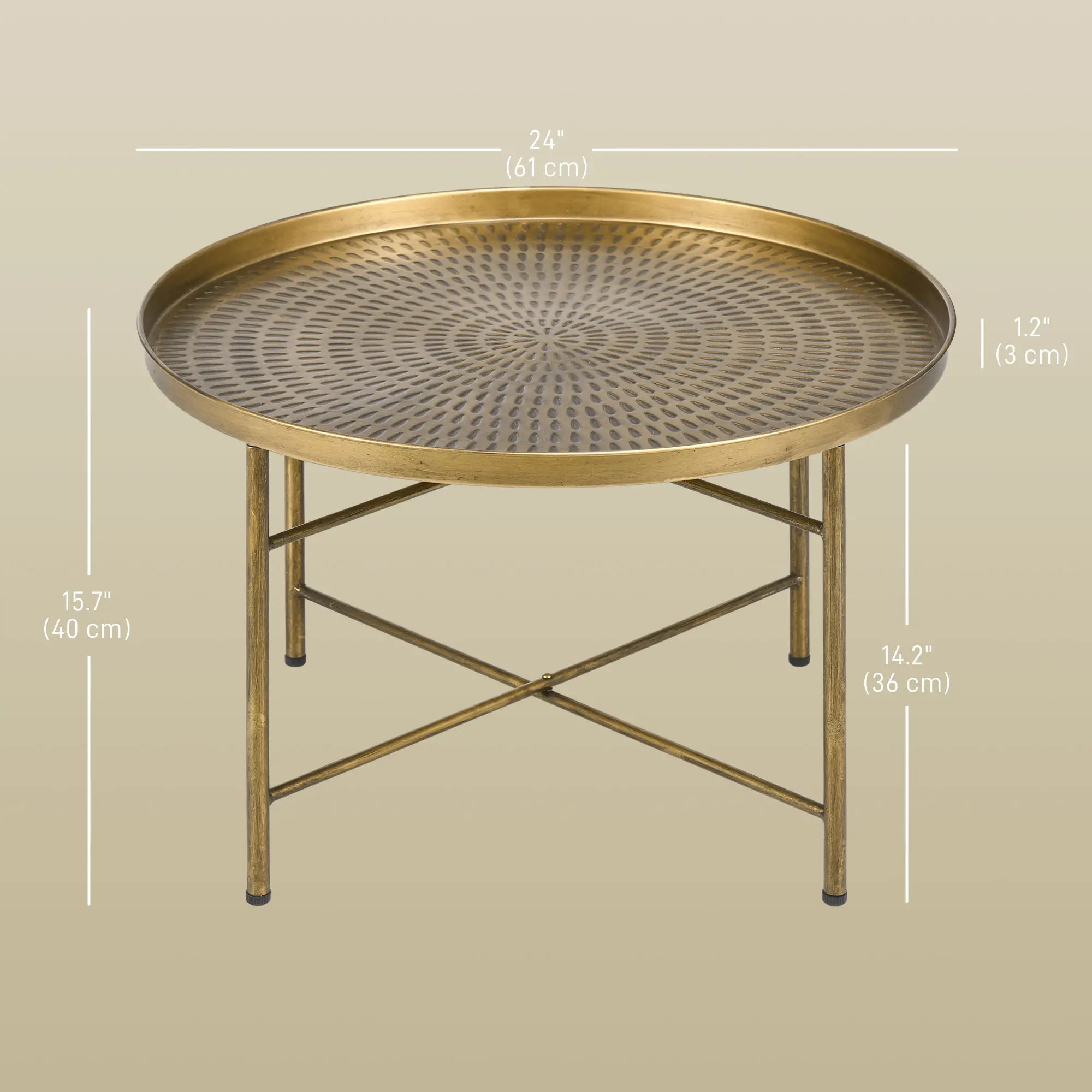 Vintage Coffee Table for Living Room, 24