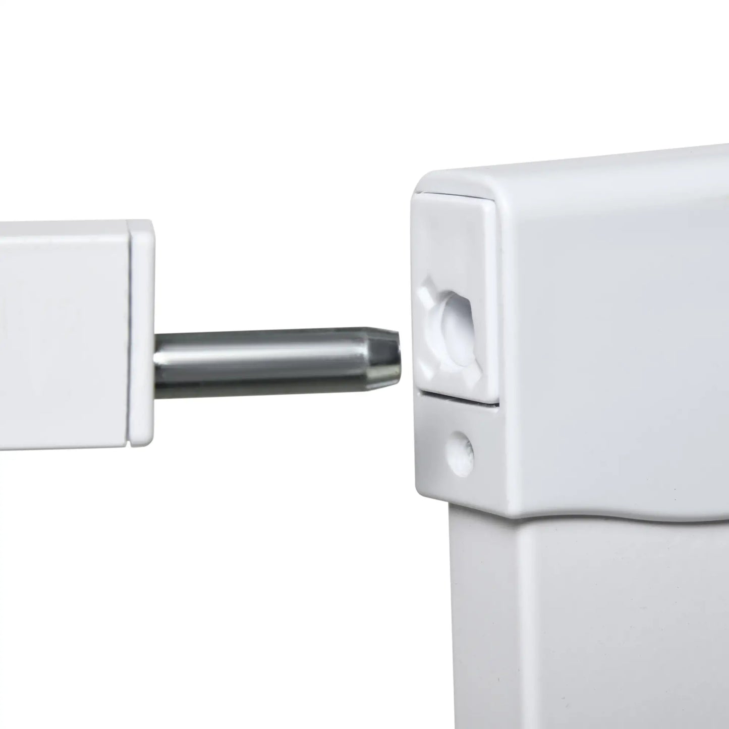 29.5"-40.6" Metal Pet Gate, Auto Closing Door, Double Locking, White Houses, Kennels & Pens at Gallery Canada