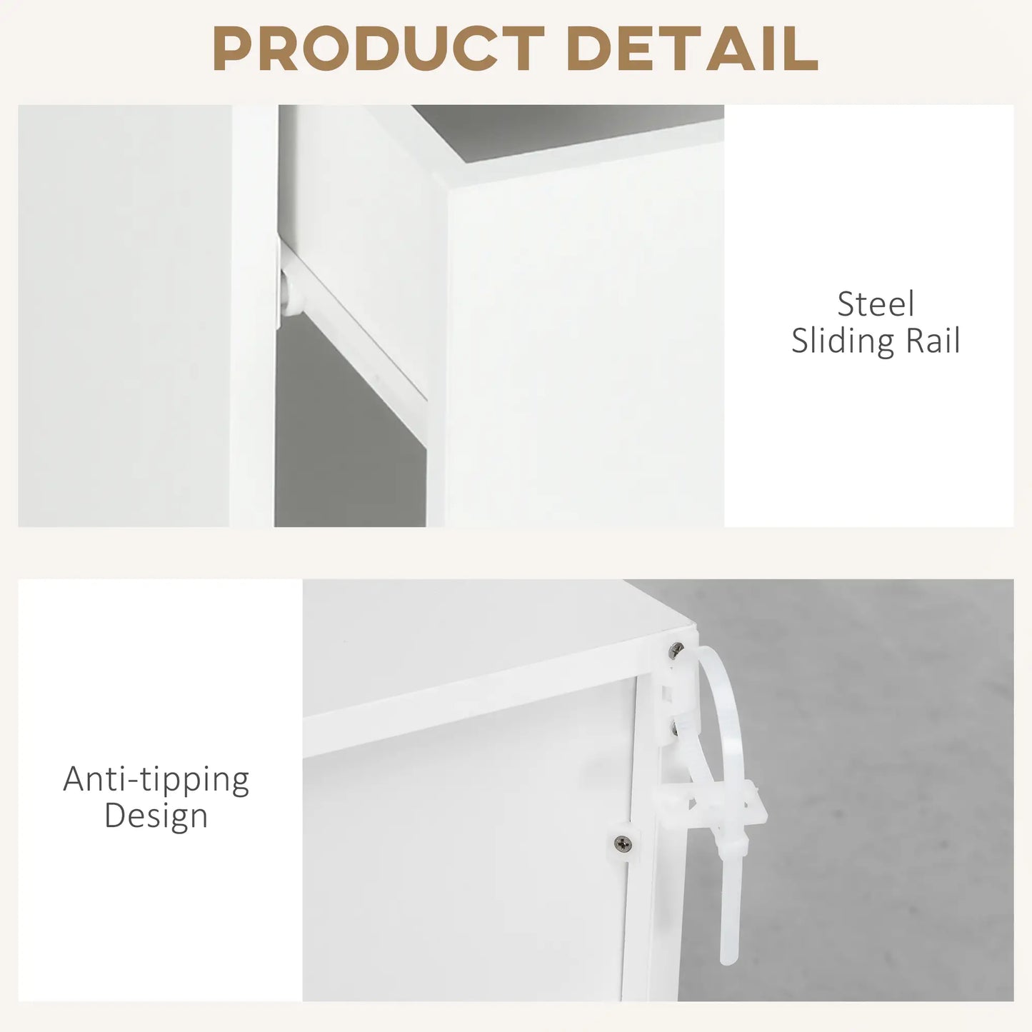 LED Nightstand with Lights, Drawer, 2 Shelves, Remote, 15.7 Inch Bedside Tables at Gallery Canada