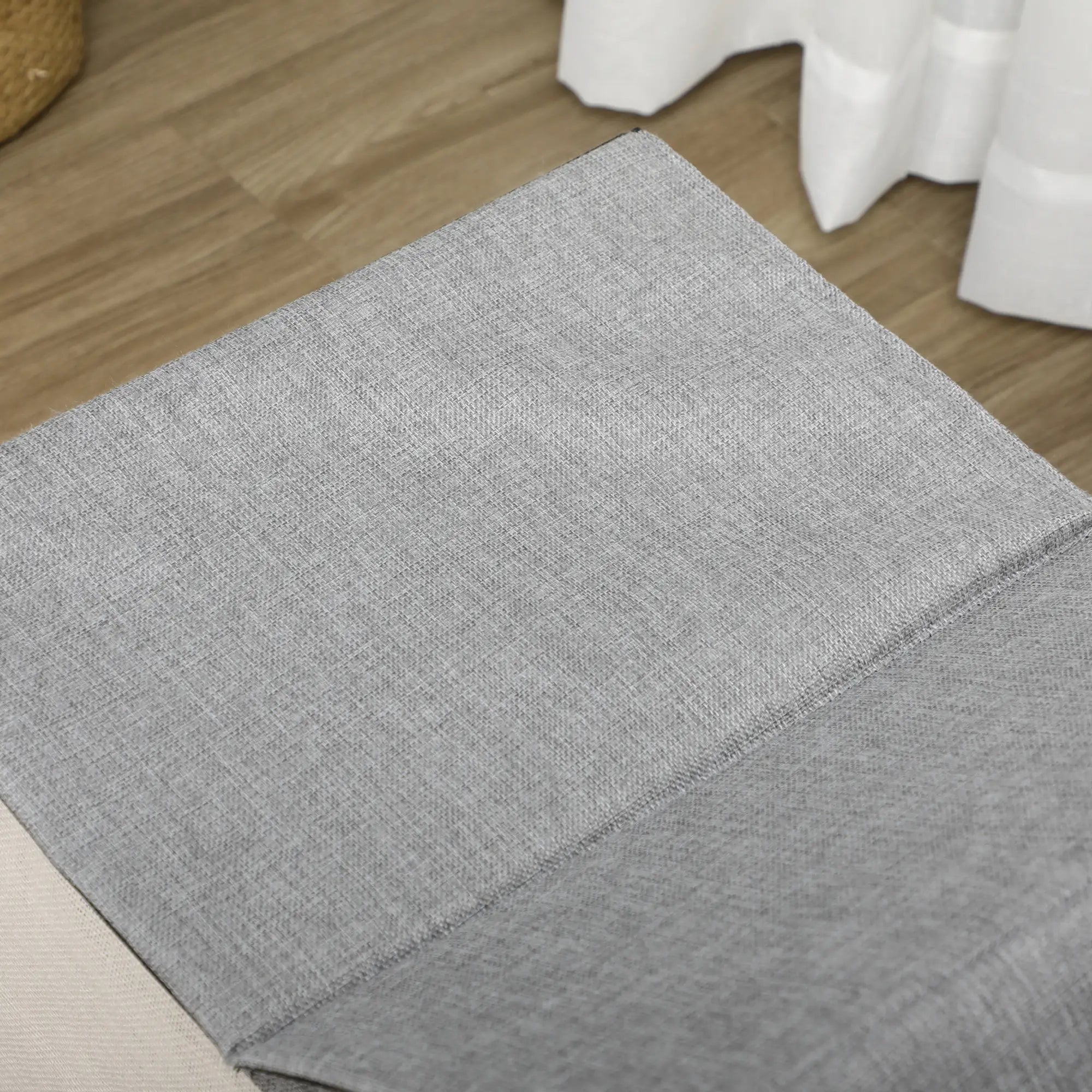 Large Cat Bed, Indoor Cat House with Soft Cushion, Scratching Pad, Grey Cat Houses at Gallery Canada