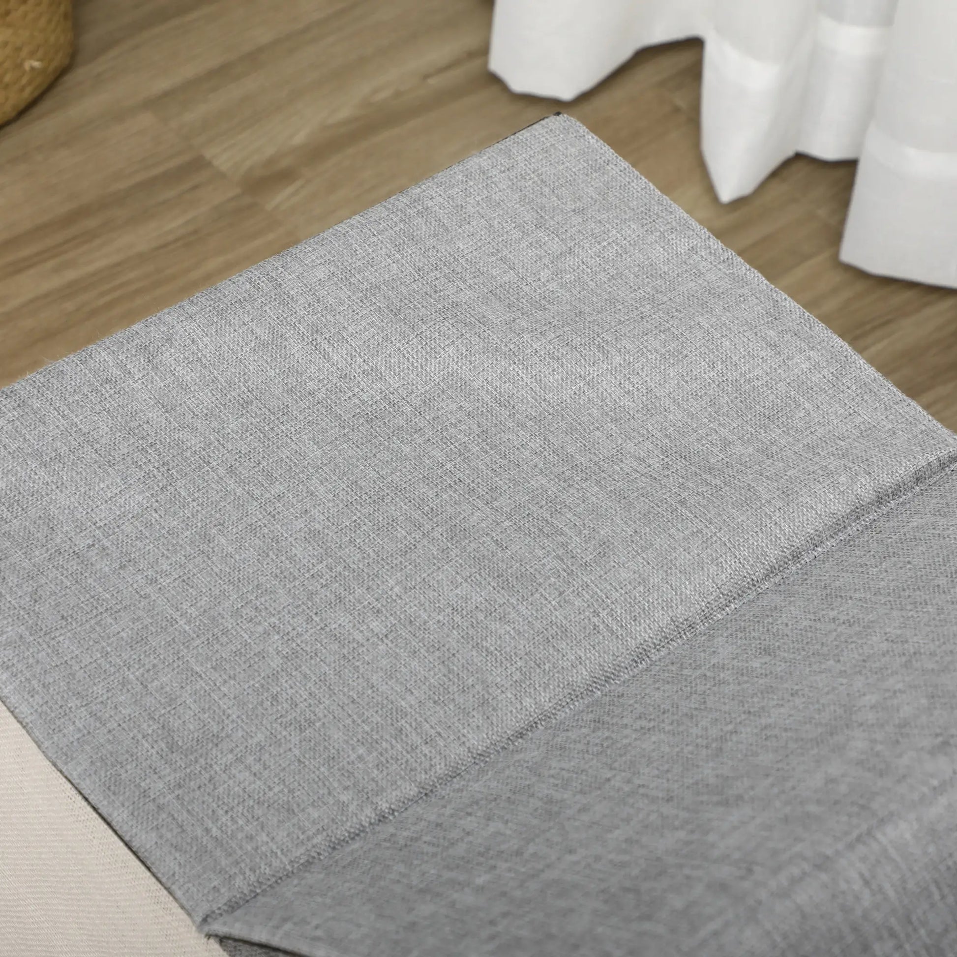 Large Cat Bed, Indoor Cat House with Soft Cushion, Scratching Pad, Grey Cat Houses at Gallery Canada