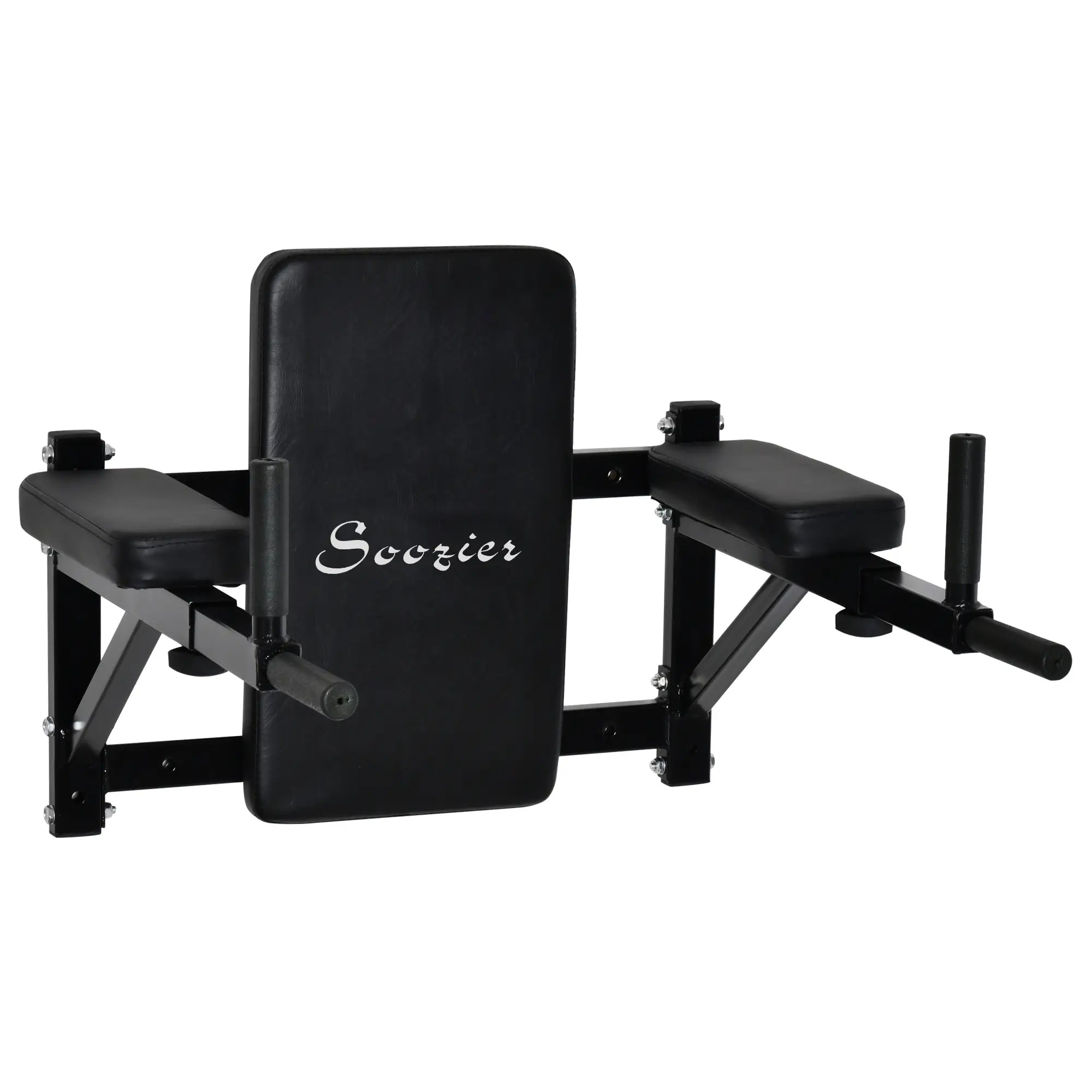 Wall Mounted Dip Station, Power Tower, Pull Up Bar, Black Pull Up Bars Black at Gallery Canada
