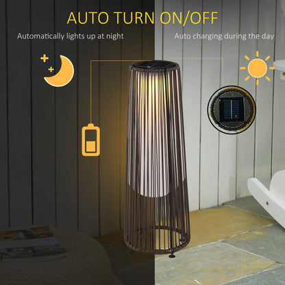 Solar Floor Lamp, LED Auto On/Off, IP44, Patio Porch Pathway, Brown Solar Post Lamps at Gallery Canada