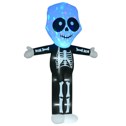 10ft Halloween Inflatable Skeleton Ghost, LED Lighted, Indoor Outdoor Decor Halloween Decorations Black, White at Gallery Canada