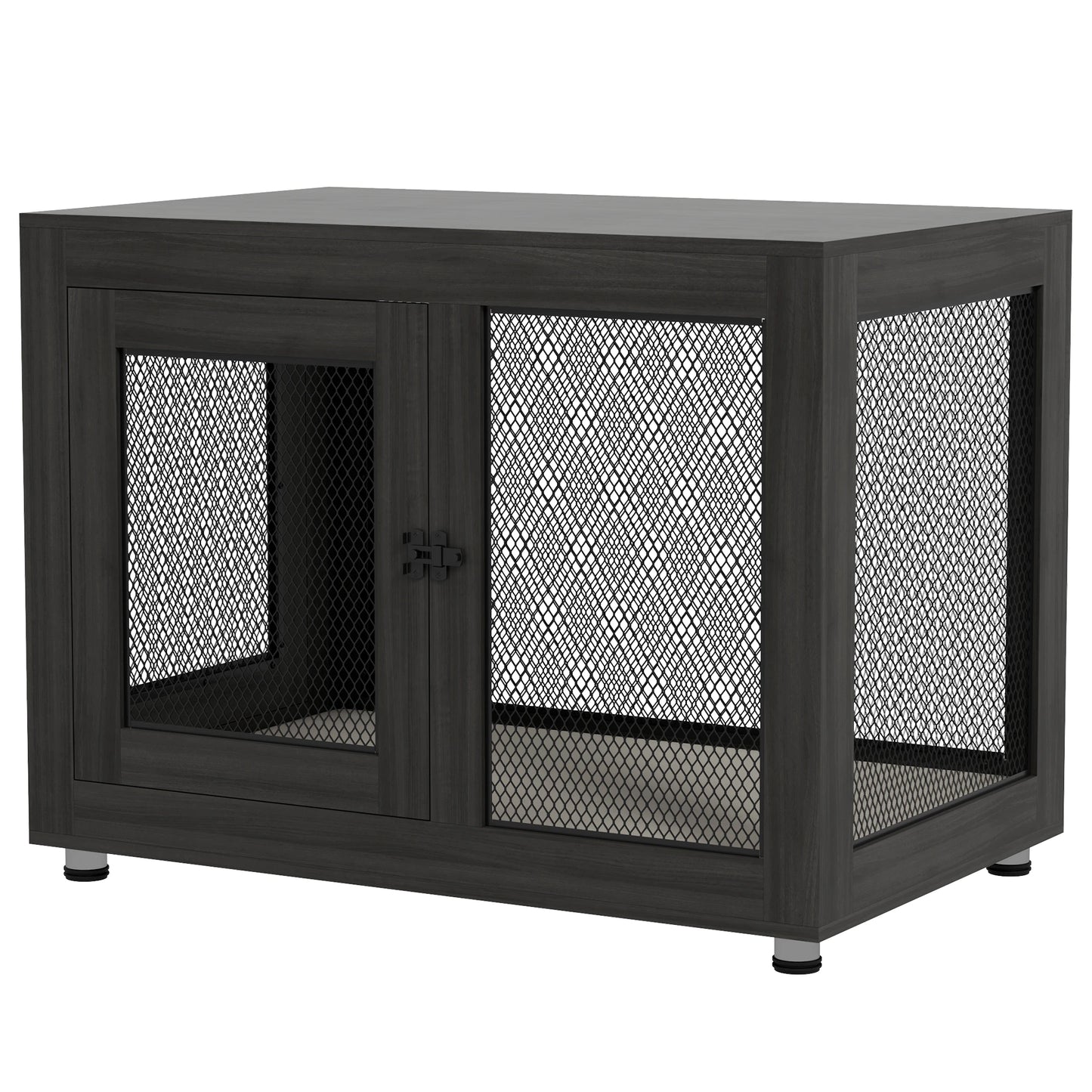 Pet Crate End Table, Water-resistant Cushion, Large Medium Dogs, Black Houses, Kennels & Pens Black at Gallery Canada