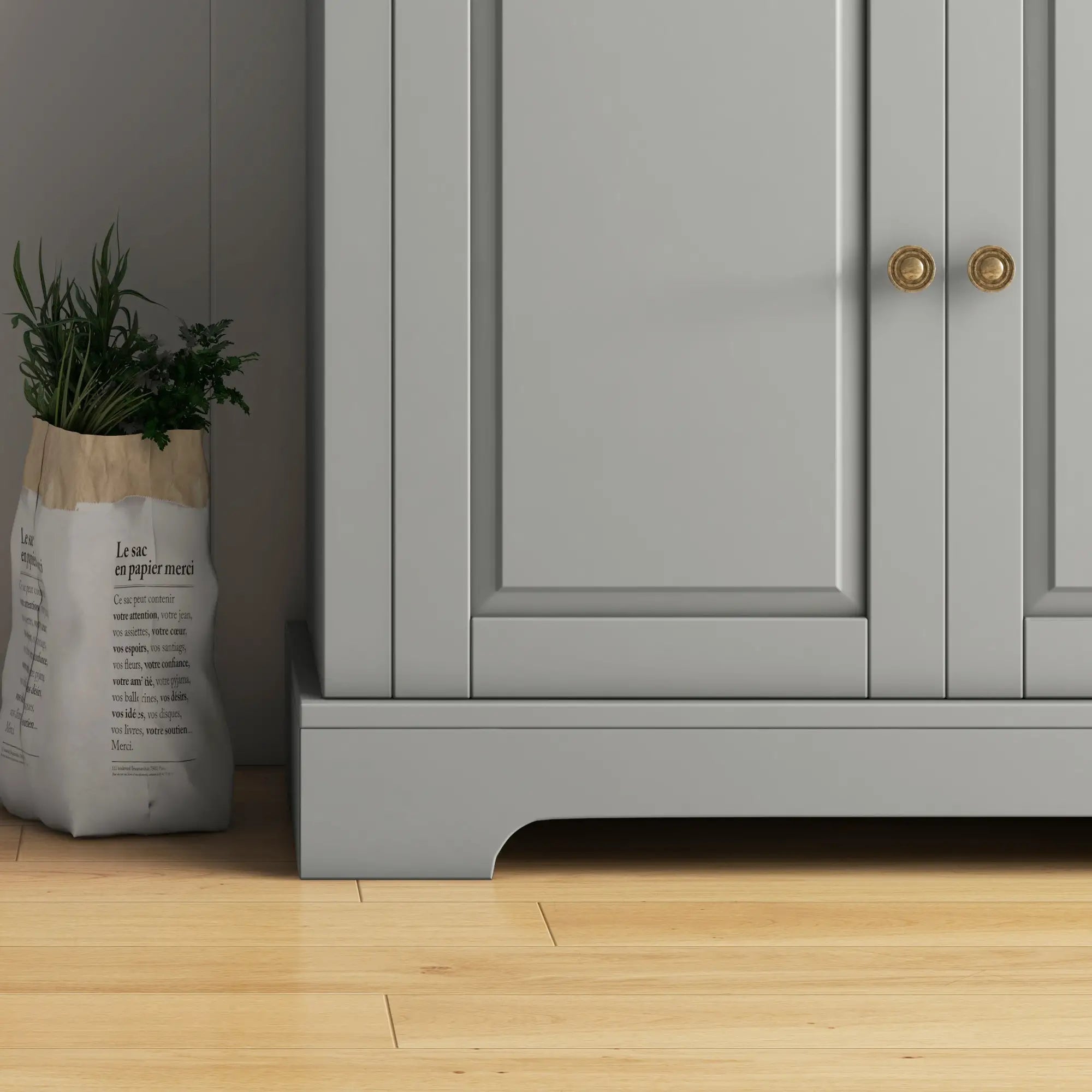 Modern Sideboard Cabinet, 2 Drawers, Adjustable Shelves, Dining Room, Grey Bar Cabinets at Gallery Canada