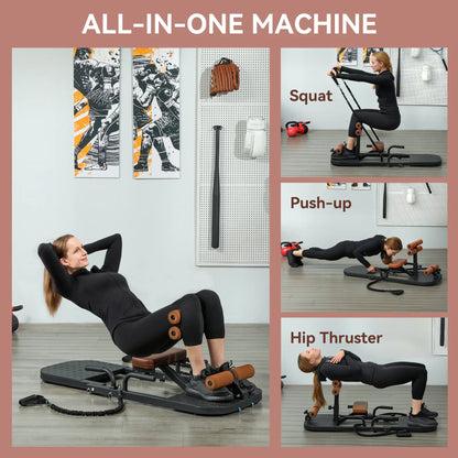 Foldable Sissy Squat Machine, Hip Thrust Machine, Glute Workout Equipment Squat Machine at Gallery Canada