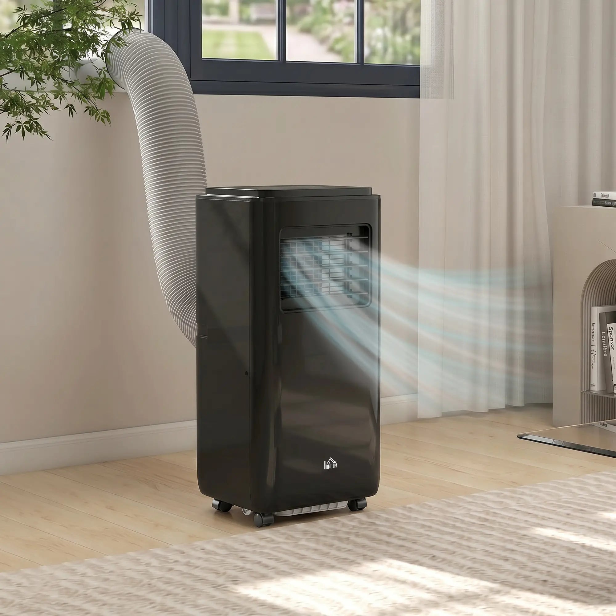 10,000 BTU Mobile Air Conditioner, 440 Sq. Ft., Dehumidifier, Fan, Black Air Conditioner at Gallery Canada