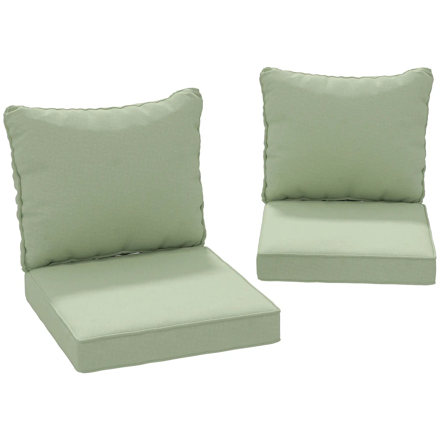 4-Piece Seat Cushion Pillows, Patio Chair Cushions Set, Indoor Outdoor, Green Patio Chair Cushions at Gallery Canada