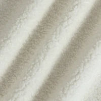 Table basse ronde, rangement dissimulé, polaire sherpa, couvercle réversible, blanc crème, blanc crème
