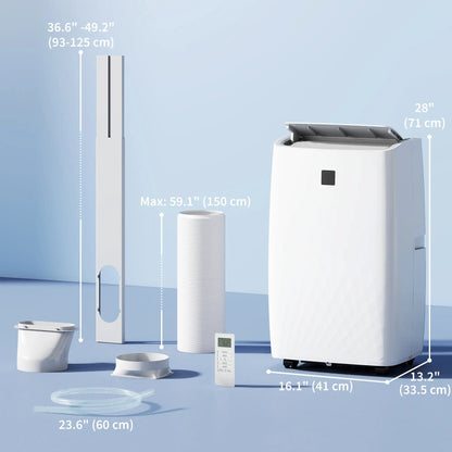 12000 BTU Portable AC, Dehumidifier, Fan, 550 Sq. Ft, 24H Timer, Cool Air Conditioner at Gallery Canada