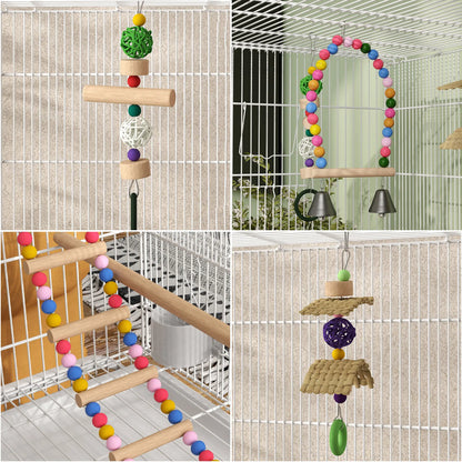 43" Bird Cage With Rolling Stand, Toys, For Budgies Canaries, White Bird Cages at Gallery Canada