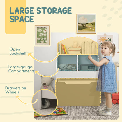 3 Tier Kids Bookcase with Drawer, 2 Storage Compartments, White Baby & Kids Storage at Gallery Canada