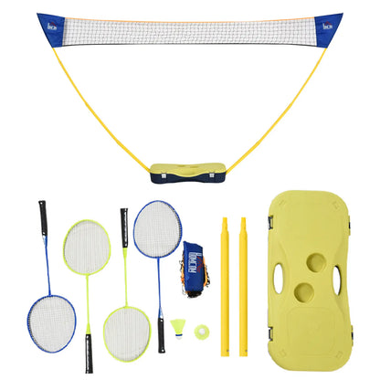 Portable Badminton Net Set, 9.5x5 ft, Foldable, Includes Rackets, Shuttlecocks Badminton at Gallery Canada