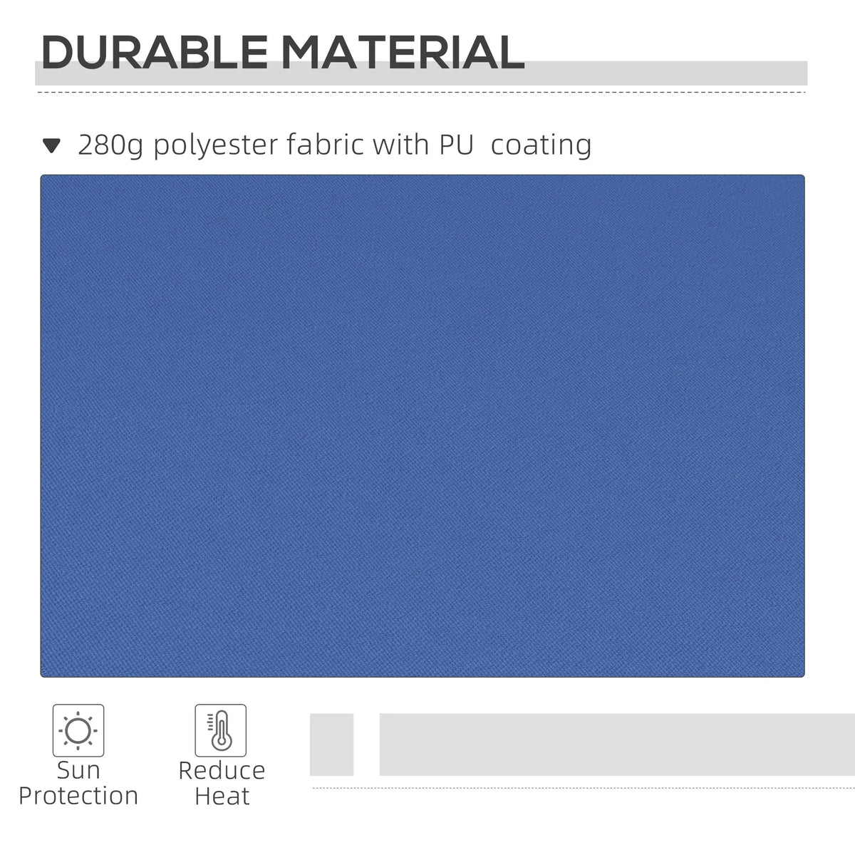 12' x 10' Manual Retractable Awning, Adjustable Sunshade, Dark Blue Patio Awnings at Gallery Canada