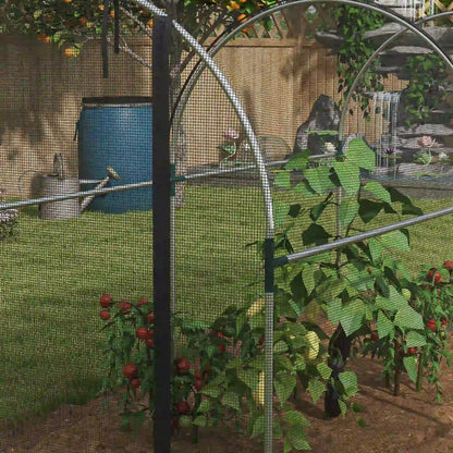 9.8' x 3.9' Crop Cage, Mesh Plant Protection Tent, Galvanised Steel Frame Greenhouses at Gallery Canada