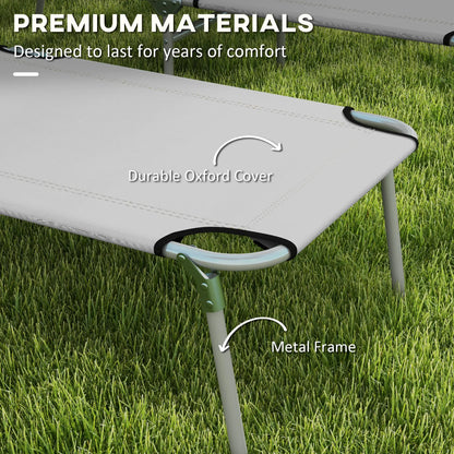Outdoor Lounge Chair, Adjustable Folding Chaise With Sun Shade, Light Grey Lounger Chairs at Gallery Canada