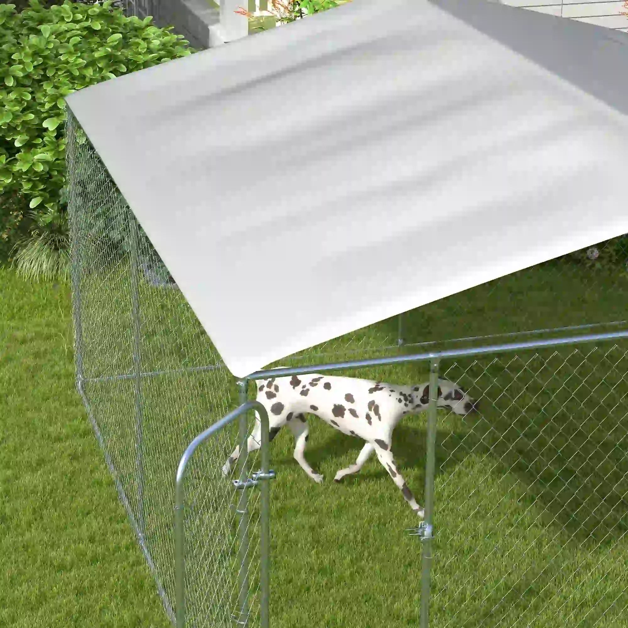 Outdoor Dog Kennel, Heavy Duty Playpen, 13.1' x 13.1' x 7.5' Houses, Kennels & Pens at Gallery Canada