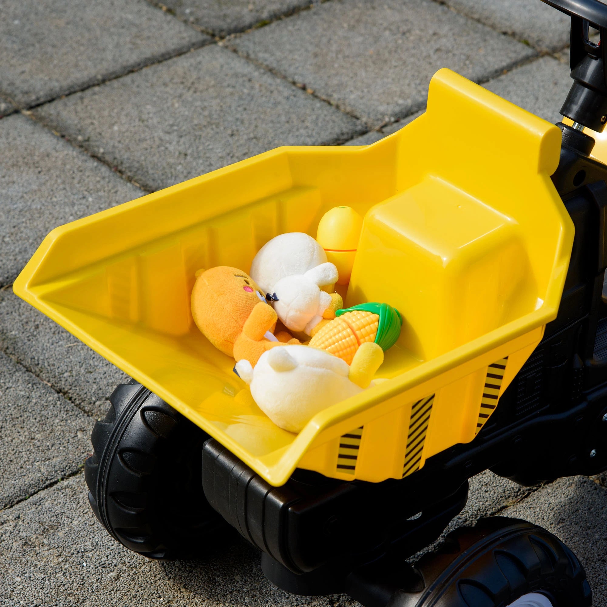 Kids Ride On Toy Dump Truck, Pedal Construction Car with Trailer, Yellow Toy Excavators at Gallery Canada