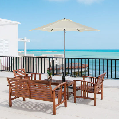6.6FT Patio Umbrella, 6 Ribs, Cream White Sun Umbrellas at Gallery Canada