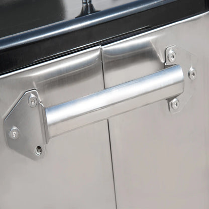 80 Quart Rolling Cooler Cart Portable Patio Ice Beer Beverage Cooling Bin for Outdoor Party w/ Bottle Opener &; Storage Shelf Silver Cooler Boxes at Gallery Canada