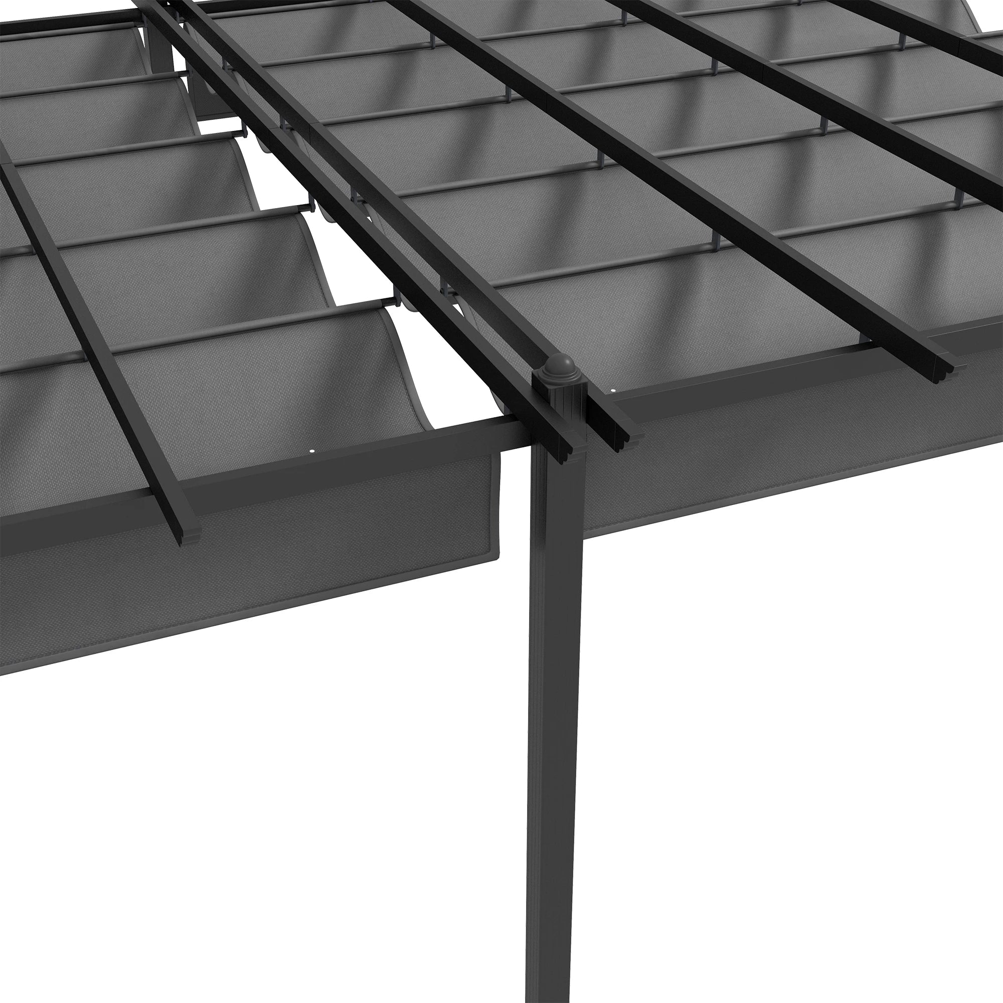 11.7' x 19.6' Retractable Pergola Canopy, For Grill, Patio, Garden, Aluminum Pergolas at Gallery Canada