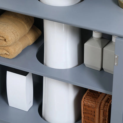 Under Sink Bathroom Cabinet, 2 Doors, Shelf, Grey Bathroom Cabinets at Gallery Canada