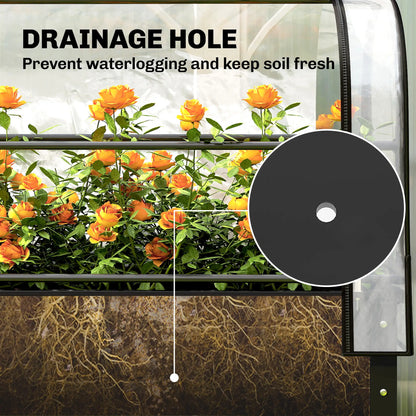 Metal Raised Garden Bed With Greenhouse Cover, Black Raised Garden Beds at Gallery Canada