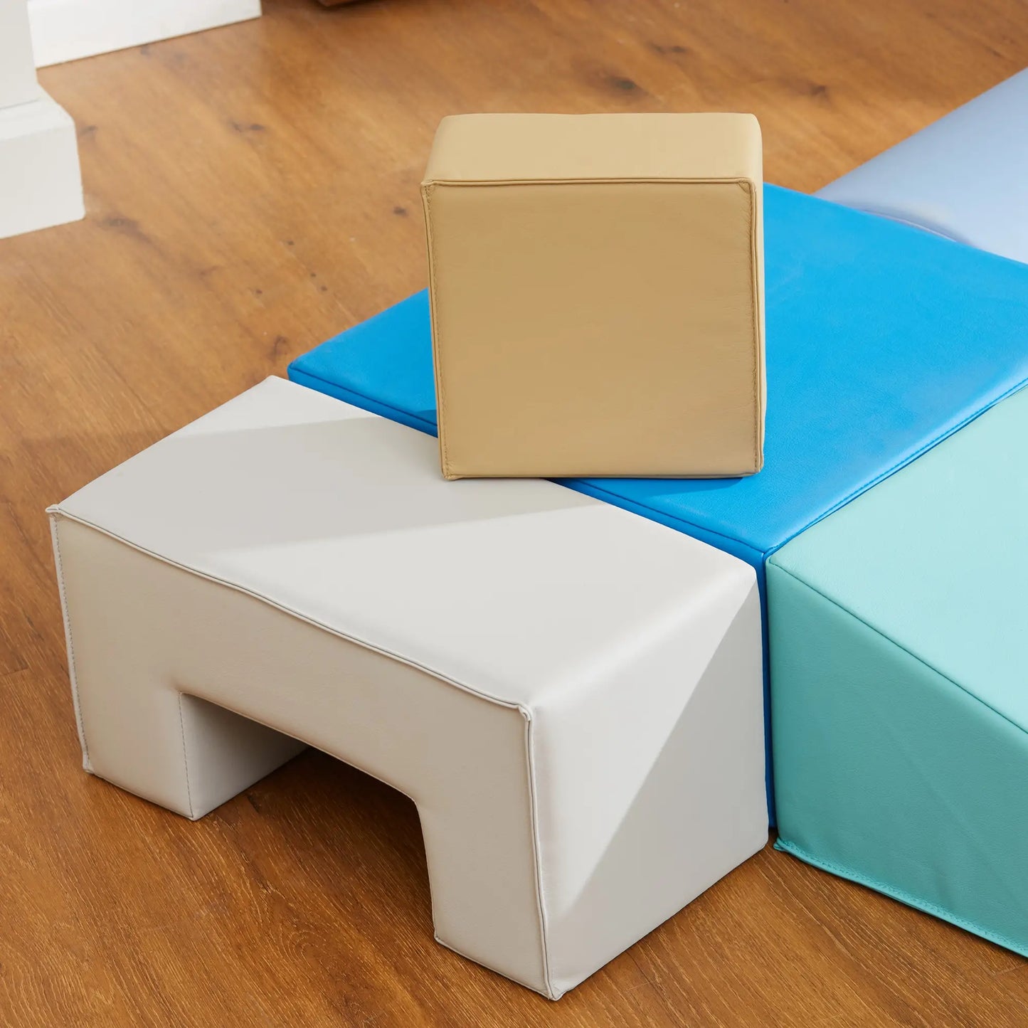 6 Piece Soft Play Equipment, 6-72 Months, Green, Yellow Baby Gym & Playmats at Gallery Canada