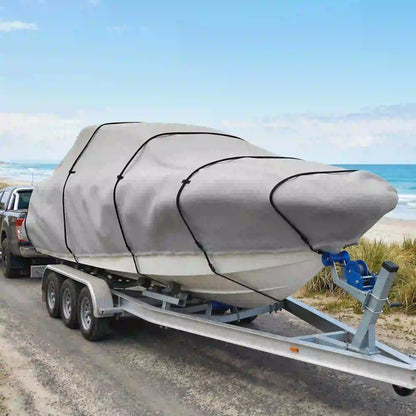 20-21 Ft Trailer Boat Cover, 3000mm Waterproof, Light Grey Water Sports & Boating Supplies at Gallery Canada