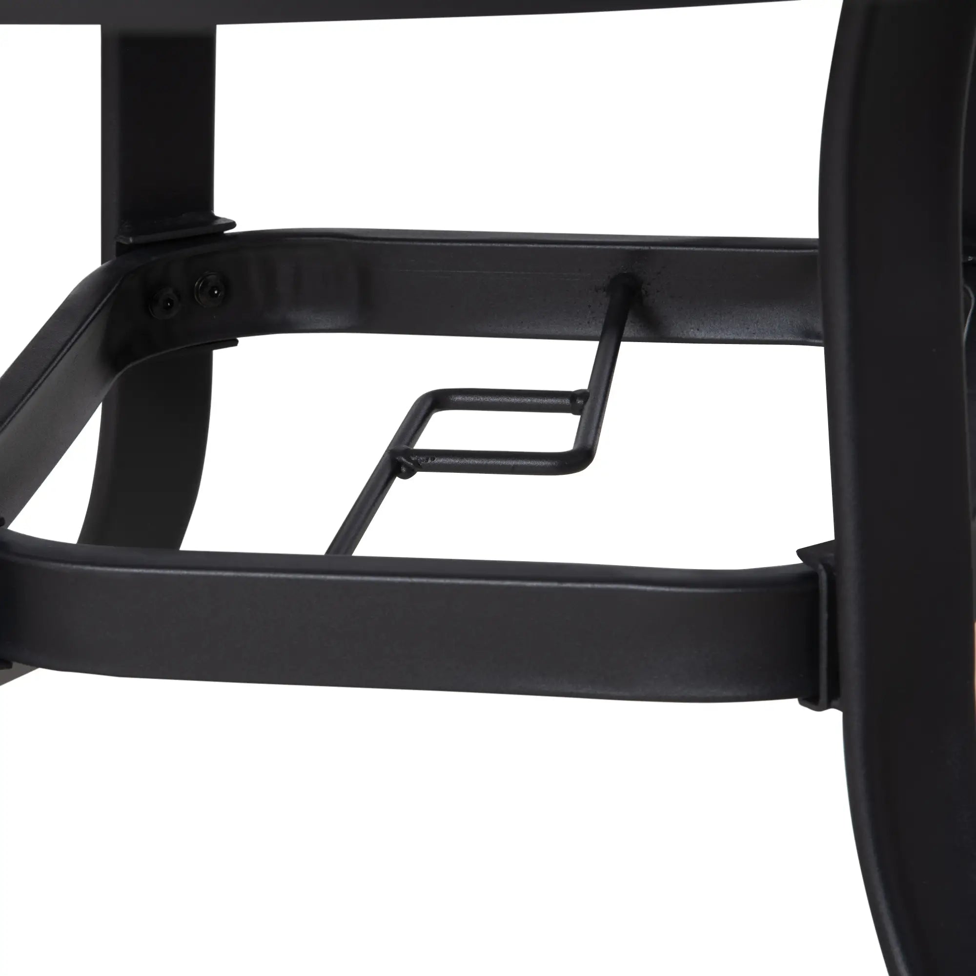 42 Inch Round Outdoor Dining Table with Umbrella Hole, Steel Patio Side Tables at Gallery Canada