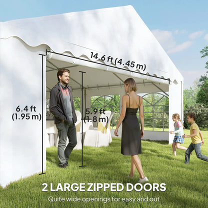 20' x 40' Party Tent, Removable Sidewalls, 12 Windows, White Canopy Tents at Gallery Canada