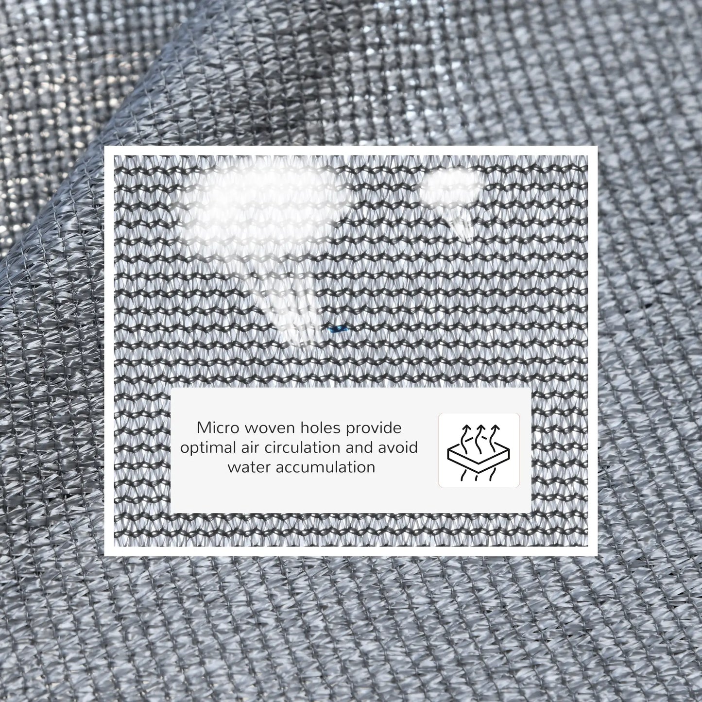 Triangle 10' Canopy Sun Sail, UV Protector, Outdoor Patio Cover, Grey Shade Sails at Gallery Canada