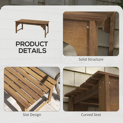 Wooden Garden Bench, Patio Double Park Bench, Teak Outdoor Benches at Gallery Canada