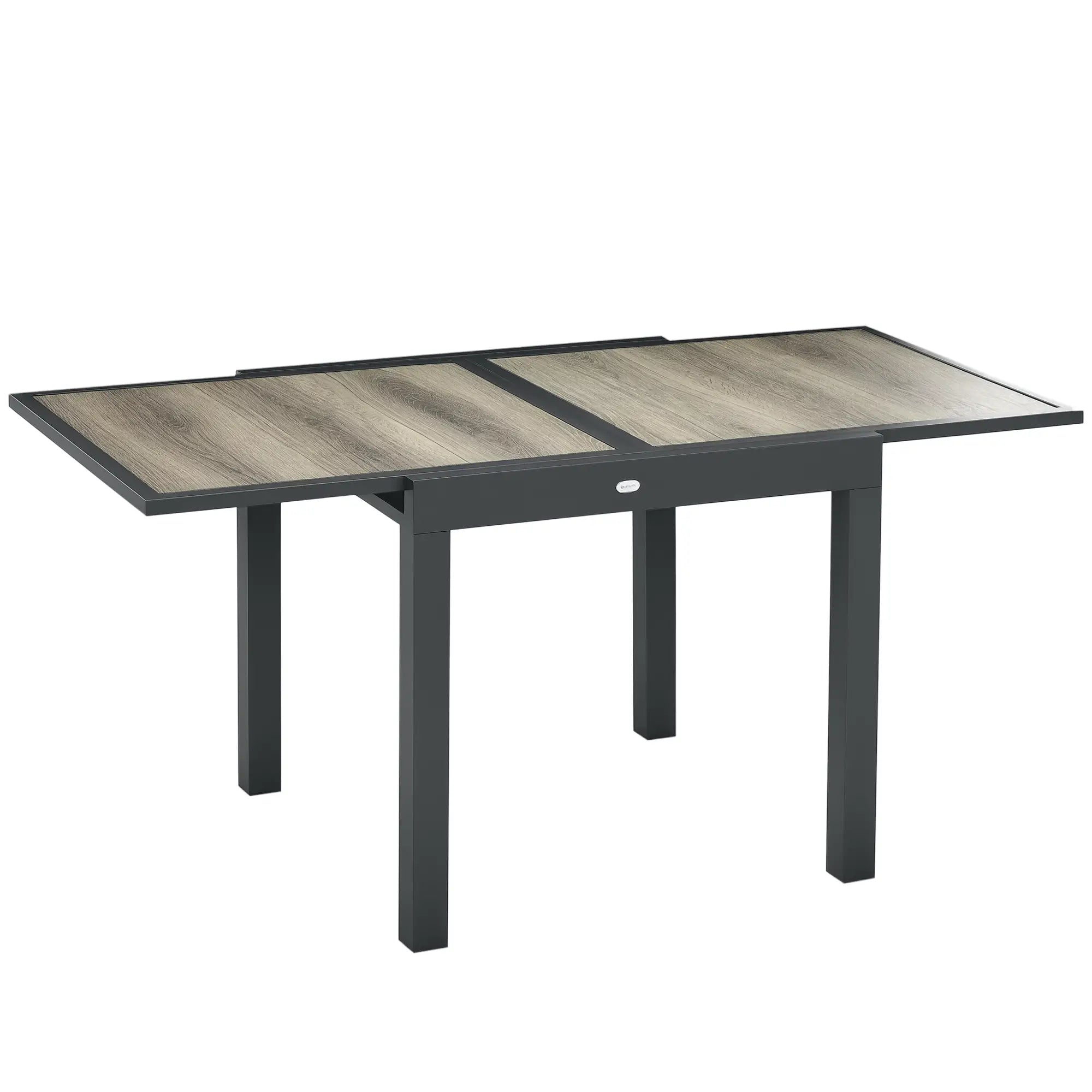 Extendable Dining Table, Rectangular Outdoor Table, Aluminum Frame, Plastic Top, Beige Patio Dinning Tables at Gallery Canada